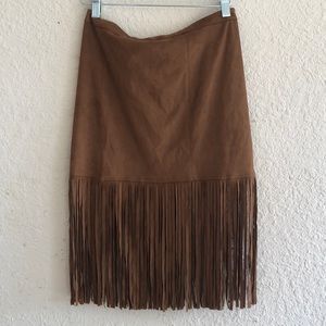 Forever 21 fringe skirt